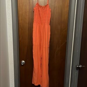 Women's Orange Jumpsuit